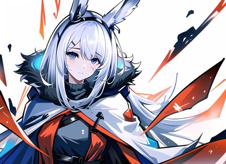 20230203093859-2358403443-1girl, Frostnova, arknights, masterpiece, best quality, highres, white hair, white background, Facial scar,winter.png